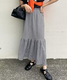 Re:EDIT | 楊柳チェック柄マーメイドスカート(スカート)