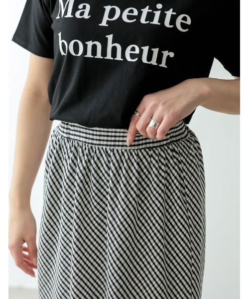 Re:EDIT（リエディ）の「楊柳チェック柄マーメイドスカート（スカート・レディース・パープル/グリーン/ベージュ/ブラック・LARGE/MEDIUM/SHORT）」の19枚目の写真