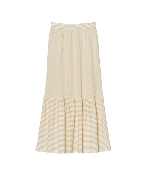 Re:EDIT（リエディ）の「楊柳チェック柄マーメイドスカート（スカート・レディース・パープル/グリーン/ベージュ/ブラック・LARGE/MEDIUM/SHORT）」の7枚目の写真