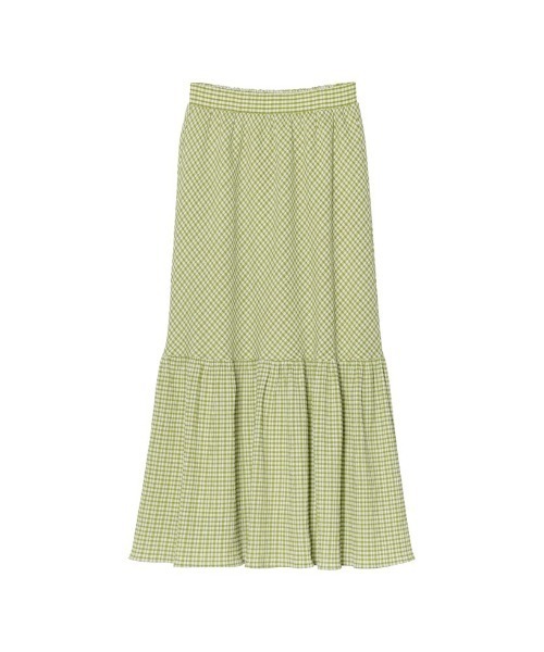 Re:EDIT（リエディ）の「楊柳チェック柄マーメイドスカート（スカート・レディース・パープル/グリーン/ベージュ/ブラック・LARGE/MEDIUM/SHORT）」の18枚目の写真