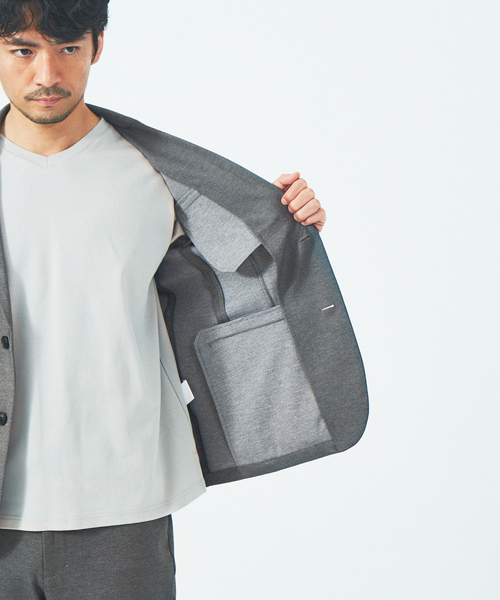 ABAHOUSE GRAY（アバハウスグレイ）の「【上下2点セット/セットアップ対応/MASCHILE】ポンチ  セットアップ/スーツ（セットアップ・メンズ・グレー/モカ/グレー系その他/ブルー系その他/ネイビー・44/46/48/50）」の18枚目の写真