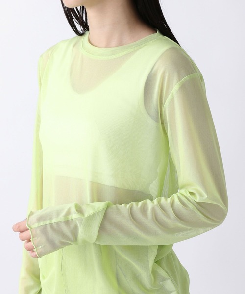 JEANASIS（ジーナシス）の「シアーメッシュプルオーバーLS/281072（T