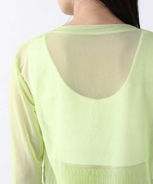 JEANASIS（ジーナシス）の「シアーメッシュプルオーバーLS/281072（T