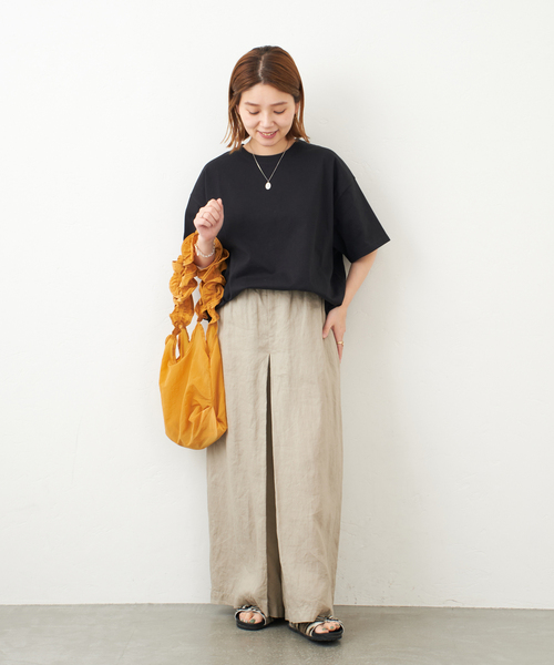 JOURNAL STANDARD（ジャーナルスタンダード）の「タックスウェットTシャツ（Tシャツ/カットソー・レディース・ホワイト/ブラック/パープル/ホワイト系その他2・FREE）」の6枚目の写真