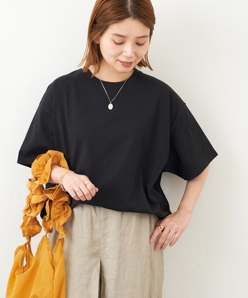 JOURNAL STANDARD（ジャーナルスタンダード）の「タックスウェットTシャツ（Tシャツ/カットソー・レディース・ホワイト/ブラック/パープル/ホワイト系その他2・FREE）」の7枚目の写真