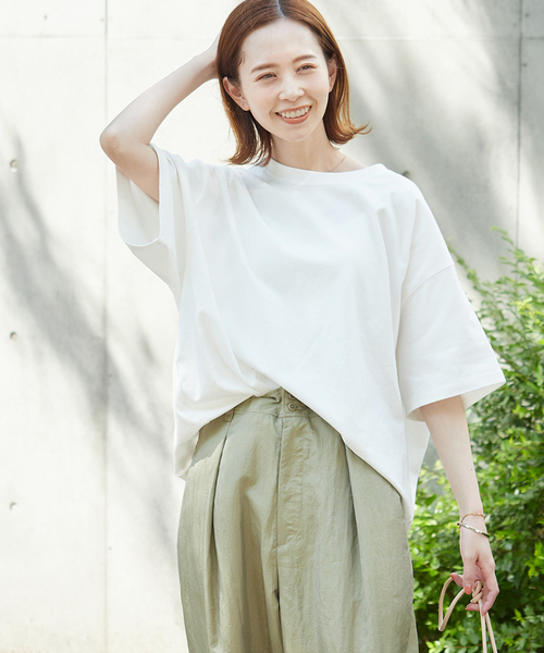 JOURNAL STANDARD（ジャーナルスタンダード）の「タックスウェットTシャツ（Tシャツ/カットソー・レディース・ホワイト/ブラック/パープル/ホワイト系その他2・FREE）」の10枚目の写真