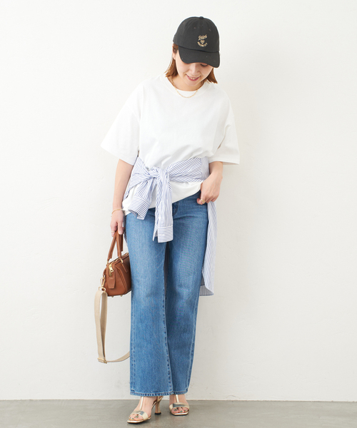 JOURNAL STANDARD（ジャーナルスタンダード）の「タックスウェットTシャツ（Tシャツ/カットソー・レディース・ホワイト/ブラック/パープル/ホワイト系その他2・FREE）」の13枚目の写真