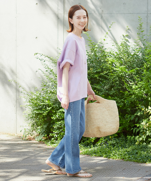 JOURNAL STANDARD（ジャーナルスタンダード）の「タックスウェットTシャツ（Tシャツ/カットソー・レディース・ホワイト/ブラック/パープル/ホワイト系その他2・FREE）」の20枚目の写真