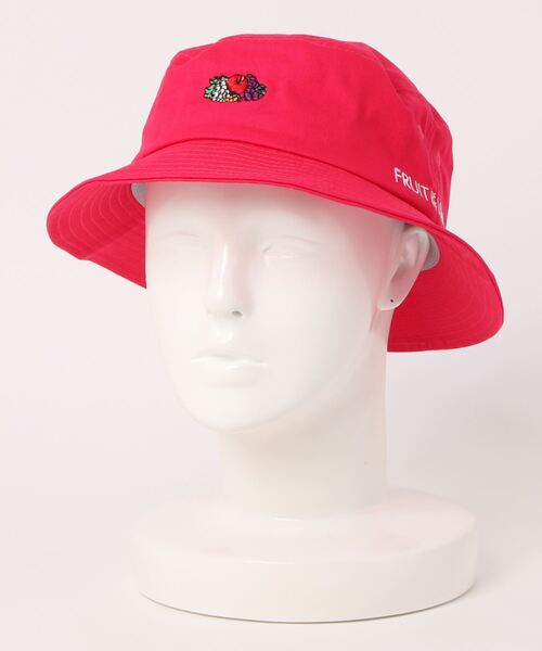 FRUIT OF THE LOOM(フルーツオブザルーム)の「FRUIT OF THE LOOM / LOGO EMB BUCKET HAT ロゴ バケットハット 14713000(ハット・レディース・ホワイト/ブラック/ベージュ/パープル/ピンク系その他/ブルー/グリーン系その他・FREE)」の16枚目の写真