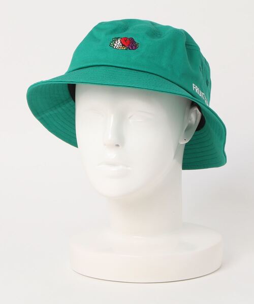 FRUIT OF THE LOOM(フルーツオブザルーム)の「FRUIT OF THE LOOM / LOGO EMB BUCKET HAT ロゴ バケットハット 14713000(ハット・レディース・ホワイト/ブラック/ベージュ/パープル/ピンク系その他/ブルー/グリーン系その他・FREE)」の14枚目の写真