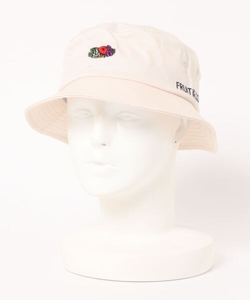 FRUIT OF THE LOOM(フルーツオブザルーム)の「FRUIT OF THE LOOM / LOGO EMB BUCKET HAT ロゴ バケットハット 14713000(ハット・レディース・ホワイト/ブラック/ベージュ/パープル/ピンク系その他/ブルー/グリーン系その他・FREE)」の13枚目の写真