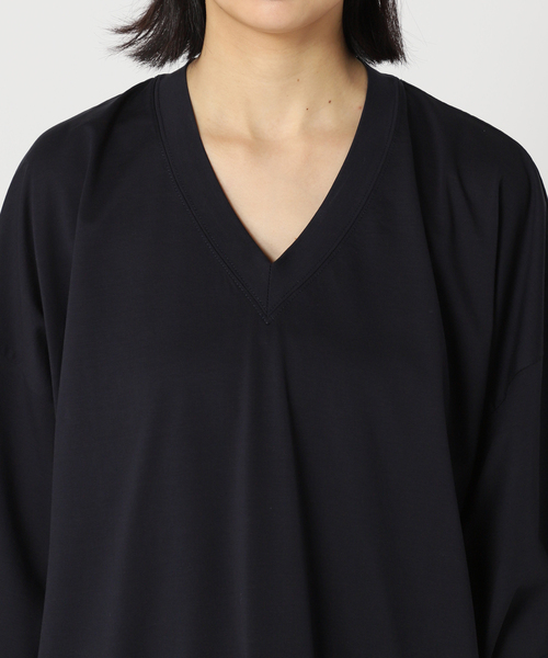 CITYSHOP（シティーショップ）の「V-NECK Tシャツ（Tシャツ/カットソー・レディース・ネイビー/ホワイト・FREE）」の18枚目の写真