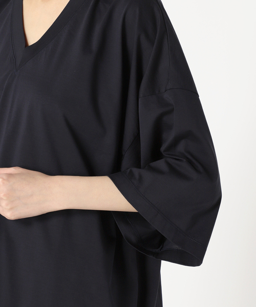 CITYSHOP（シティーショップ）の「V-NECK Tシャツ（Tシャツ/カットソー・レディース・ネイビー/ホワイト・FREE）」の20枚目の写真