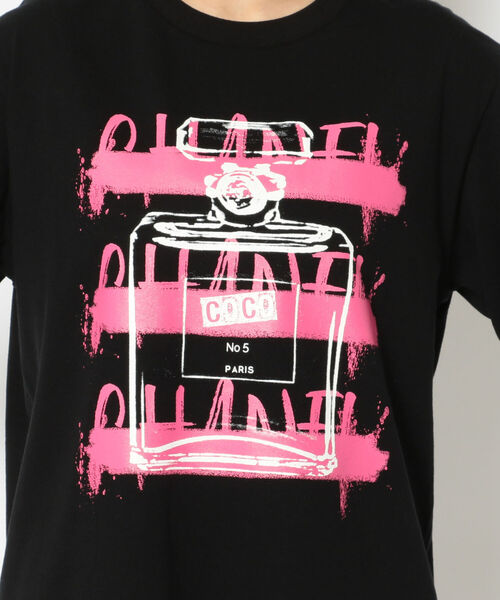Kare/ME（カーミー）の「Kare/ME（カーミー）PARIS 5 シャツ（Tシャツ/カットソー・レディース・ブラック/ホワイト・LARGE/SMALL/MEDIUM）」の8枚目の写真