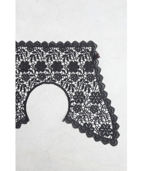 cawaii(カワイイ)の「(黒)オーロラビジュー輝く切り絵レースの付け襟(付け襟・レディース・ブラック・FREE)」の9枚目の写真