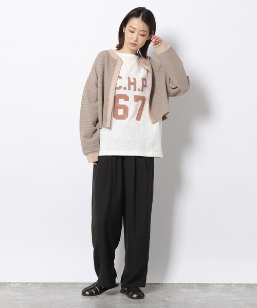 LAKOLE(ラコレ)の「USAコットンフットボールTシャツ / 268970(Tシャツ/カットソー・レディース・ネイビー/ホワイト/ライトグレー/オフホワイト・SMALL/MEDIUM)」の16枚目の写真