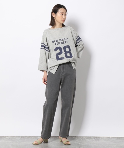 LAKOLE(ラコレ)の「USAコットンフットボールTシャツ / 268970(Tシャツ/カットソー・レディース・ネイビー/ホワイト/ライトグレー/オフホワイト・SMALL/MEDIUM)」の18枚目の写真