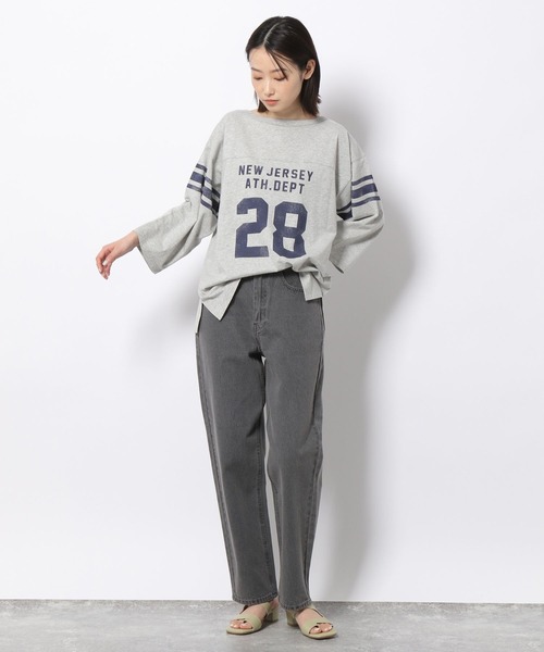 LAKOLE(ラコレ)の「USAコットンフットボールTシャツ / 268970(Tシャツ/カットソー・レディース・ネイビー/ホワイト/ライトグレー/オフホワイト・SMALL/MEDIUM)」の19枚目の写真