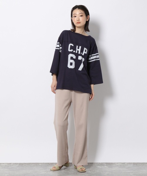 LAKOLE(ラコレ)の「USAコットンフットボールTシャツ / 268970(Tシャツ/カットソー・レディース・ネイビー/ホワイト/ライトグレー/オフホワイト・SMALL/MEDIUM)」の20枚目の写真