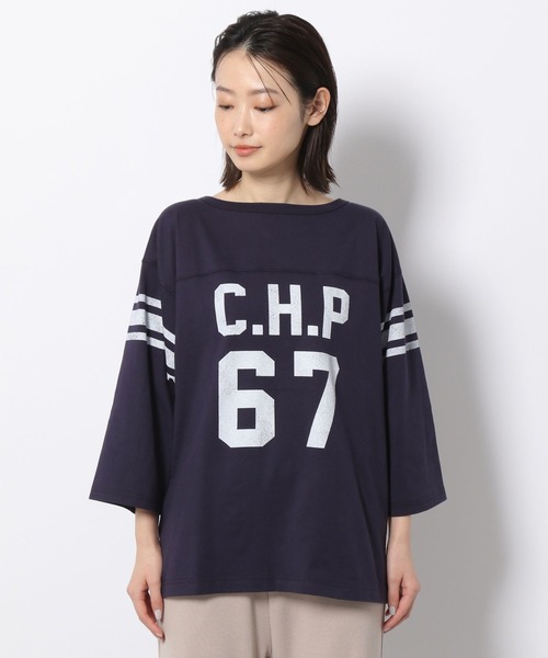 LAKOLE(ラコレ)の「USAコットンフットボールTシャツ / 268970(Tシャツ/カットソー・レディース・ネイビー/ホワイト/ライトグレー/オフホワイト・SMALL/MEDIUM)」の22枚目の写真