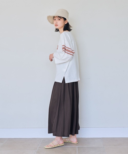LAKOLE(ラコレ)の「USAコットンフットボールTシャツ / 268970(Tシャツ/カットソー・レディース・ネイビー/ホワイト/ライトグレー/オフホワイト・SMALL/MEDIUM)」の8枚目の写真