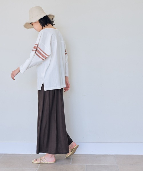 LAKOLE(ラコレ)の「USAコットンフットボールTシャツ / 268970(Tシャツ/カットソー・レディース・ネイビー/ホワイト/ライトグレー/オフホワイト・SMALL/MEDIUM)」の9枚目の写真