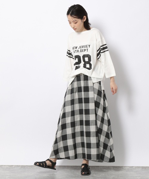 LAKOLE(ラコレ)の「USAコットンフットボールTシャツ / 268970(Tシャツ/カットソー・レディース・ネイビー/ホワイト/ライトグレー/オフホワイト・SMALL/MEDIUM)」の13枚目の写真