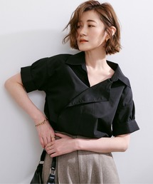 UR'S | 変形襟ﾃﾞｻﾞｲﾝﾌﾞﾗｳｽ(シャツ/ブラウス)