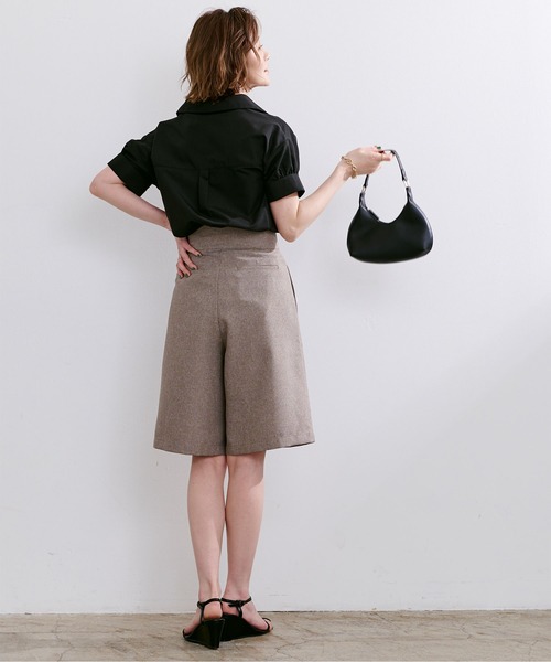 UR'S（ユアーズ）の「変形襟ﾃﾞｻﾞｲﾝﾌﾞﾗｳｽ（シャツ/ブラウス・レディース・ホワイト/ブラック・S/M/L）」の14枚目の写真