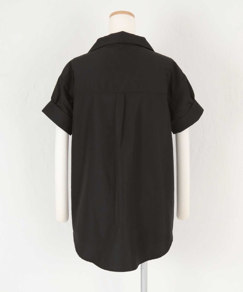 UR'S（ユアーズ）の「変形襟ﾃﾞｻﾞｲﾝﾌﾞﾗｳｽ（シャツ/ブラウス・レディース・ホワイト/ブラック・S/M/L）」の19枚目の写真