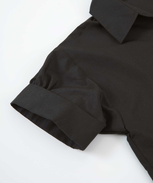 UR'S（ユアーズ）の「変形襟ﾃﾞｻﾞｲﾝﾌﾞﾗｳｽ（シャツ/ブラウス・レディース・ホワイト/ブラック・S/M/L）」の17枚目の写真