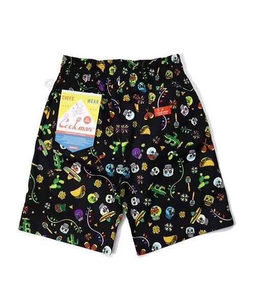 COOKMAN（クックマン）の「Cookman クックマン シェフショートパンツ ハーフパンツ イージーパンツ Mexico（その他パンツ・メンズ・ブラック・MEDIUM/SMALL/X-LARGE/LARGE）」の5枚目の写真
