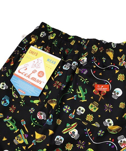 COOKMAN（クックマン）の「Cookman クックマン シェフショートパンツ ハーフパンツ イージーパンツ Mexico（その他パンツ・メンズ・ブラック・MEDIUM/SMALL/X-LARGE/LARGE）」の8枚目の写真