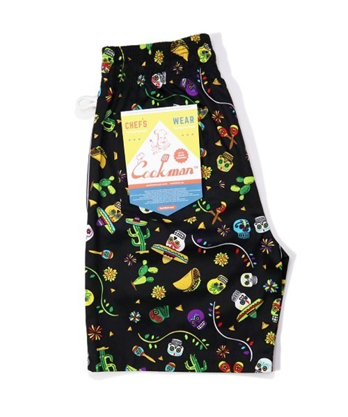 COOKMAN（クックマン）の「Cookman クックマン シェフショートパンツ ハーフパンツ イージーパンツ Mexico（その他パンツ・メンズ・ブラック・MEDIUM/SMALL/X-LARGE/LARGE）」の3枚目の写真