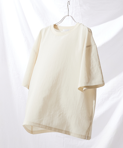 JOURNAL STANDARD（ジャーナルスタンダード）の「【EVALET LIGHT/エバレット ライト】 ストレッチ ウォッシャブル Tシャツ（シャツ/ブラウス・メンズ・ベージュ/ネイビー/クリアブラック/ナチュラル/グリーン系その他・SMALL/MEDIUM/LARGE）」の3枚目の写真