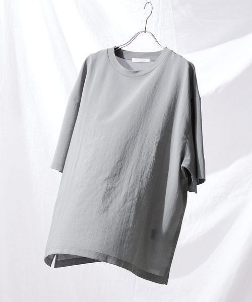 JOURNAL STANDARD（ジャーナルスタンダード）の「【EVALET LIGHT/エバレット ライト】 ストレッチ ウォッシャブル Tシャツ（シャツ/ブラウス・メンズ・ベージュ/ネイビー/クリアブラック/ナチュラル/グリーン系その他・SMALL/MEDIUM/LARGE）」の4枚目の写真