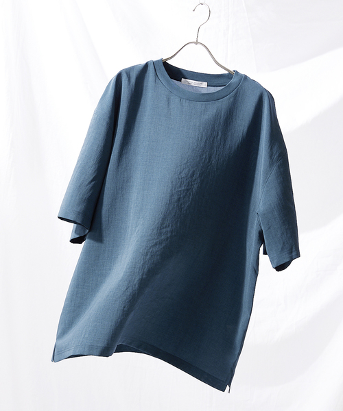 JOURNAL STANDARD（ジャーナルスタンダード）の「【EVALET LIGHT/エバレット ライト】 ストレッチ ウォッシャブル Tシャツ（シャツ/ブラウス・メンズ・ベージュ/ネイビー/クリアブラック/ナチュラル/グリーン系その他・SMALL/MEDIUM/LARGE）」の19枚目の写真