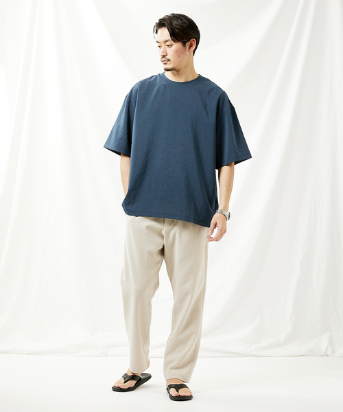 JOURNAL STANDARD（ジャーナルスタンダード）の「【EVALET LIGHT/エバレット ライト】 ストレッチ ウォッシャブル Tシャツ（シャツ/ブラウス・メンズ・ベージュ/ネイビー/クリアブラック/ナチュラル/グリーン系その他・SMALL/MEDIUM/LARGE）」の18枚目の写真