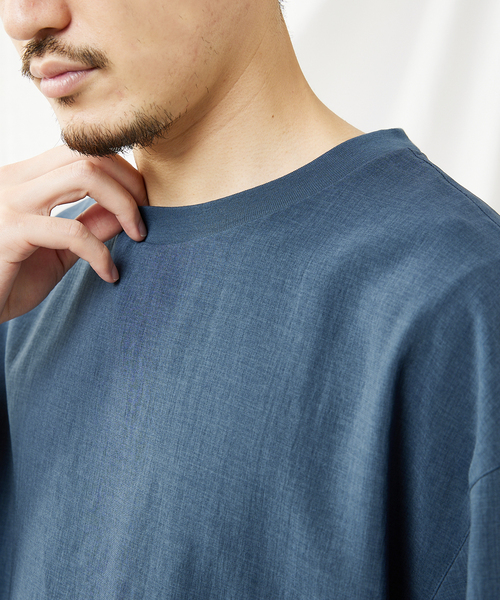 JOURNAL STANDARD（ジャーナルスタンダード）の「【EVALET LIGHT/エバレット ライト】 ストレッチ ウォッシャブル Tシャツ（シャツ/ブラウス・メンズ・ベージュ/ネイビー/クリアブラック/ナチュラル/グリーン系その他・SMALL/MEDIUM/LARGE）」の12枚目の写真