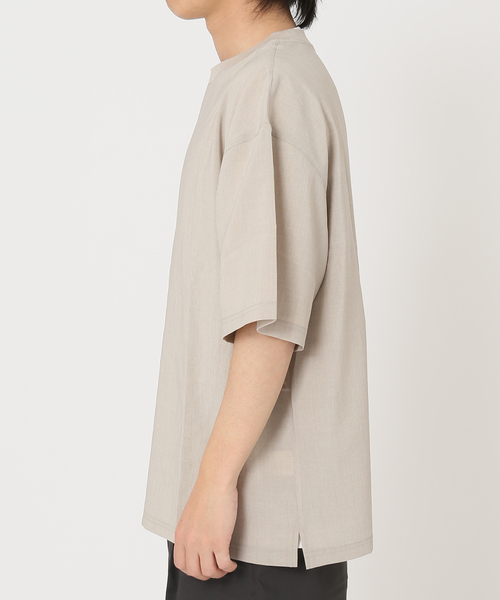 JOURNAL STANDARD（ジャーナルスタンダード）の「【EVALET LIGHT/エバレット ライト】 ストレッチ ウォッシャブル Tシャツ（シャツ/ブラウス・メンズ・ベージュ/ネイビー/クリアブラック/ナチュラル/グリーン系その他・SMALL/MEDIUM/LARGE）」の10枚目の写真