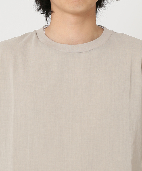 JOURNAL STANDARD（ジャーナルスタンダード）の「【EVALET LIGHT/エバレット ライト】 ストレッチ ウォッシャブル Tシャツ（シャツ/ブラウス・メンズ・ベージュ/ネイビー/クリアブラック/ナチュラル/グリーン系その他・SMALL/MEDIUM/LARGE）」の7枚目の写真