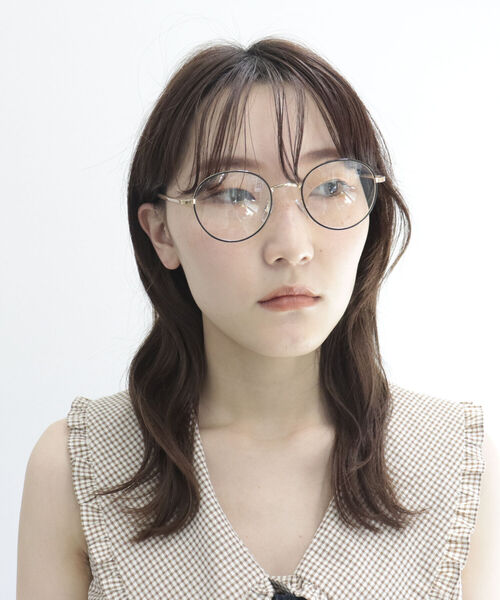 fredy emue（フレディエミュ）の「細フレームめがね（メガネ・レディース・ブラック/ベージュ/オリーブ・FREE）」の6枚目の写真