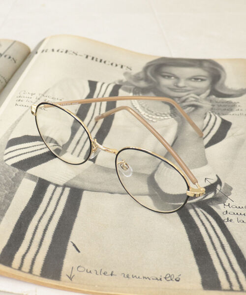 fredy emue（フレディエミュ）の「細フレームめがね（メガネ・レディース・ブラック/ベージュ/オリーブ・FREE）」の10枚目の写真