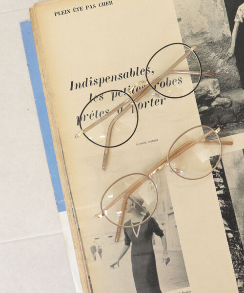 fredy emue（フレディエミュ）の「細フレームめがね（メガネ・レディース・ブラック/ベージュ/オリーブ・FREE）」の7枚目の写真