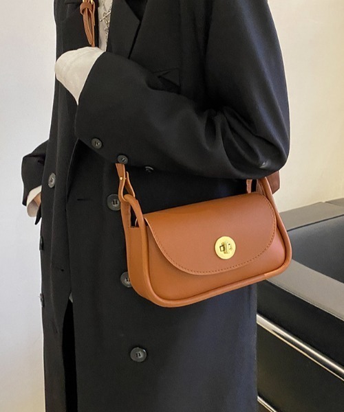 yuue' ( wear )（ユーイ）の「リボン付きシンプルレザー ショルダーバッグ（ショルダーバッグ・レディース・ホワイト/ブラック/ブラウン/ベージュ・FREE）」の6枚目の写真