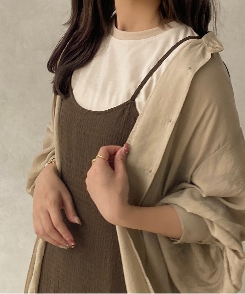 apres jour clair（アプレジュールクレア）の「【apres jour clair】リンガーTシャツ【ZOZOTOWN限定アイテム】（Tシャツ/カットソー・レディース・ベージュ/イエロー系その他/ライトベージュ・X-LARGE/フリー）」の14枚目の写真