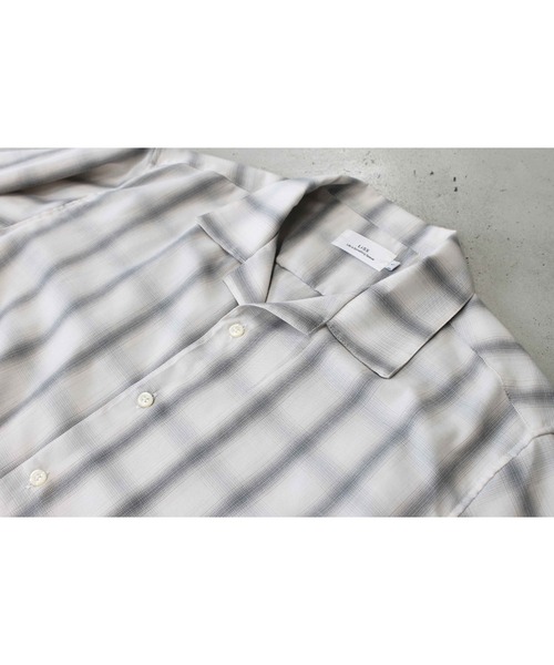 LiSS(リス)の「【Ls】【LiSS】オープンカラー レトロチェックシャツ(Tシャツ/カットソー・メンズ・ホワイト/グリーン/ブルー・1/2)」の18枚目の写真