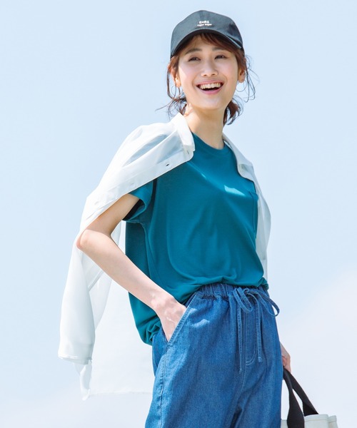 Honeys(ハニーズ)の「シアーシャツ(シャツ/ブラウス・レディース・モカ/ブラック/グリーン/ホワイト/ピンク/ブルー・S/L/M)」の8枚目の写真