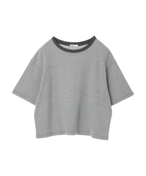 CRAFT STANDARD BOUTIQUE(クラフトスタンダードブティック)の「レトロ柄半袖カットプルオーバー *◆(Tシャツ/カットソー・レディース・チャコールグレー/サックスブルー・FREE)」の18枚目の写真