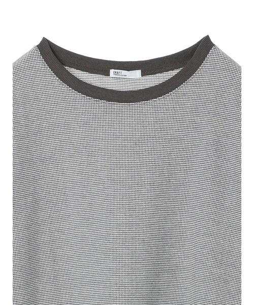CRAFT STANDARD BOUTIQUE(クラフトスタンダードブティック)の「レトロ柄半袖カットプルオーバー *◆(Tシャツ/カットソー・レディース・チャコールグレー/サックスブルー・FREE)」の20枚目の写真